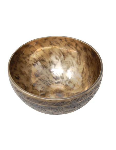 Cuenco Jhumka grabado especial. 24 cm 1.686 gr.