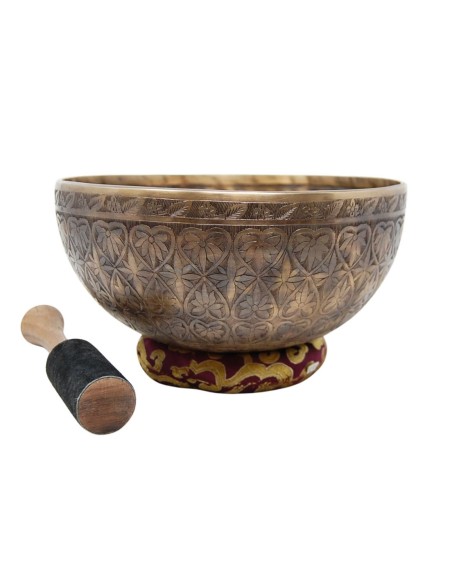 Cuenco Jhumka grabado especial. 24 cm 1.686 gr.