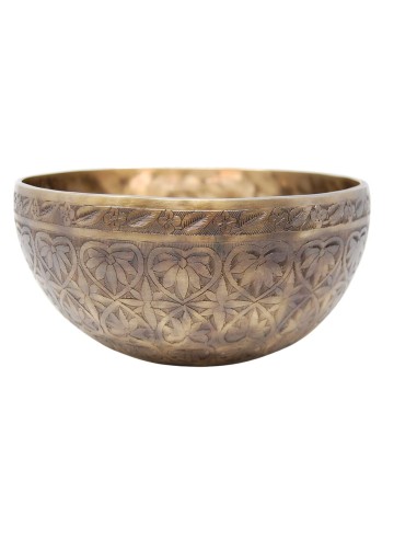 Cuenco Jhumka grabado especial. 24 cm 1.686 gr.