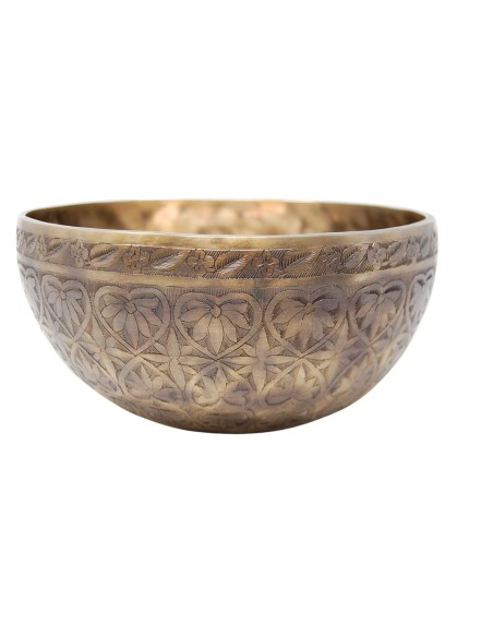 Cuenco Jhumka grabado especial. 24 cm 1.686 gr.