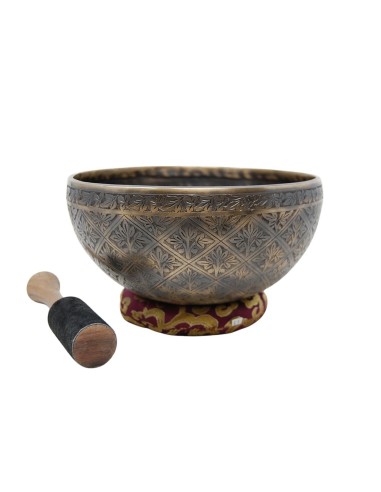 Cuenco Jhumka grabado especial. 22 cm 1.639 gr.