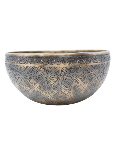 Cuenco Jhumka grabado especial. 22 cm 1.639 gr.