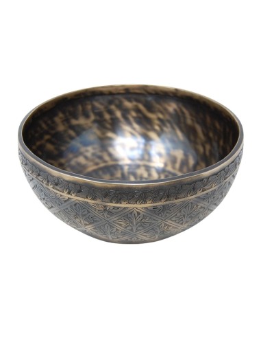 Cuenco Jhumka grabado especial. 22 cm 1.639 gr.