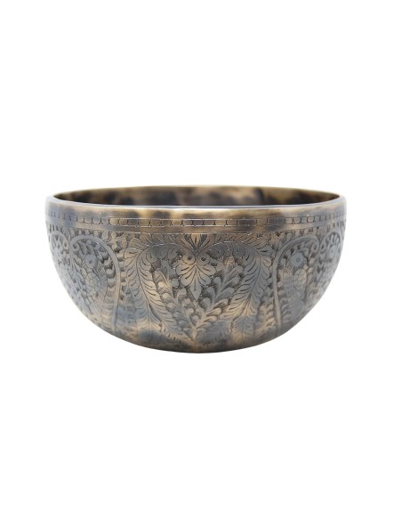 Cuenco Jhumka grabado especial. 20 cm 1.133 gr.