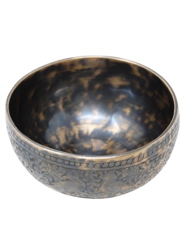 Cuenco Jhumka grabado especial. 15 cm - 641 gr.