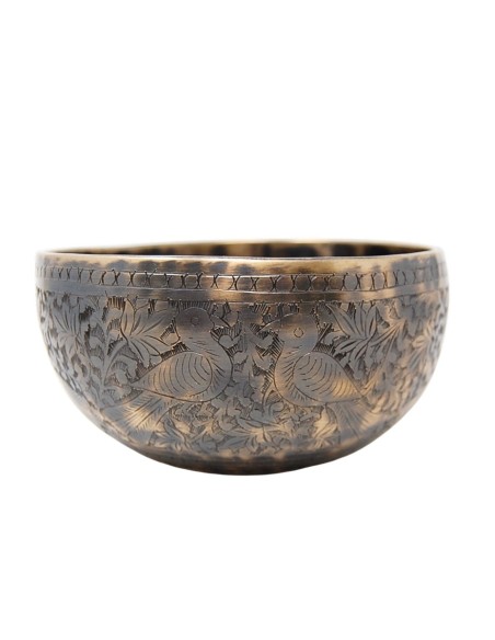 Cuenco Jhumka grabado especial. 15 cm - 641 gr.