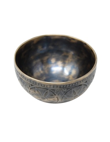 Cuenco Jhumka grabado especial. 13 cm - 392 gr.