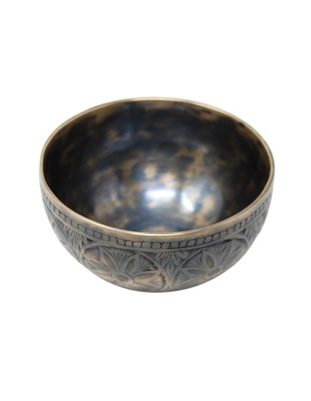Cuenco Jhumka grabado especial. 14 cm - 557 gr.