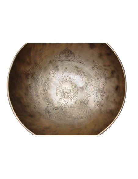 Cuenco Full Moon grabado con "Shakyamuni". 26 cm - 1,916 Kg.
