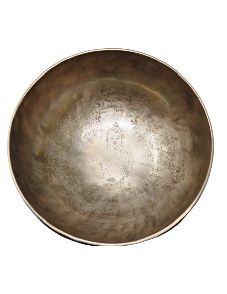 Cuenco Full Moon grabado con "Shakyamuni". 23 cm - 1,537 Kg.