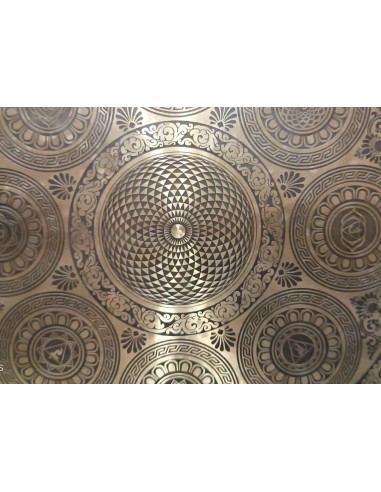 Gong Tam Tam 50 cm. "Mandala Flor" + funda