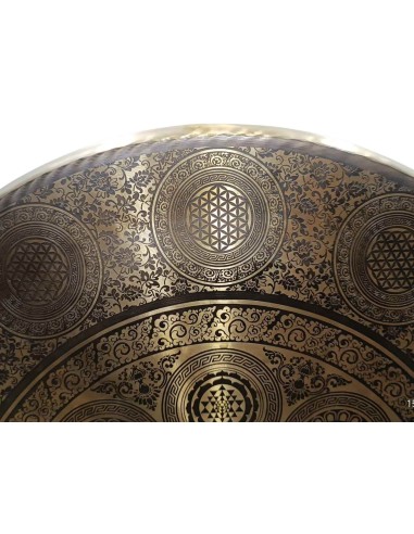 Gong Tam Tam 50 cm. "Mandala Flor" + funda