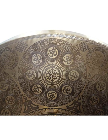Gong Tam Tam 50 cm. "Mandala Om" + funda