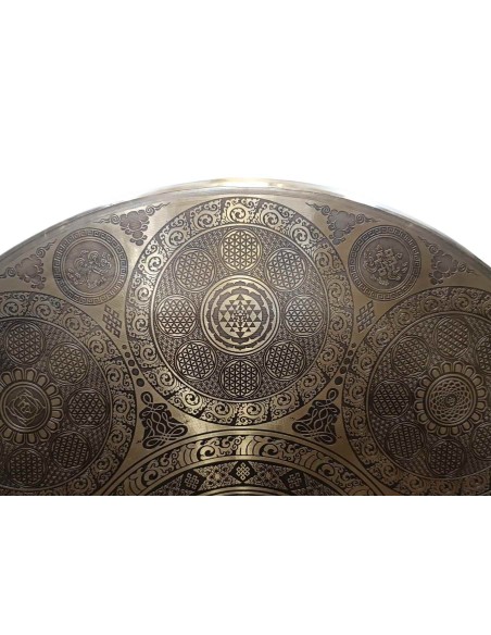 Gong Tam Tam 50 cm. "Mandala Flor II" + funda