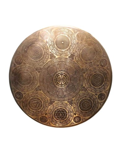 Gong Tam Tam 40 cm. Flor de la vida + funda