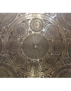 Gong Tam Tam 40 cm. Mandala- flor de la vida + funda 2