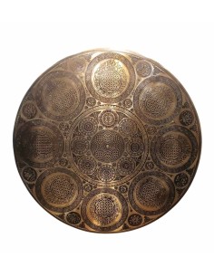 Gong Tam Tam 40 cm. Mandala- flor de la vida + funda