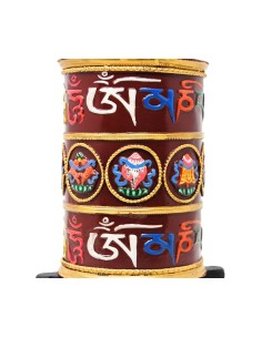 Rueda de oración grande de metal "Om mane padme hum +... 2