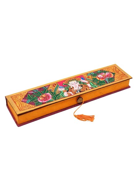 Caja de incienso "Sándalo" 24 conos en caja de lokta