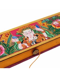 Caja de incienso "Sándalo" 24 conos en caja de lokta 2