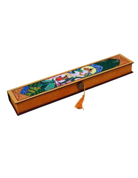 Caja de incienso " Dhoopi" 18 conos en caja de lokta