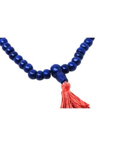 Jamala de hueso esmaltado en morado oscuro 8 mm