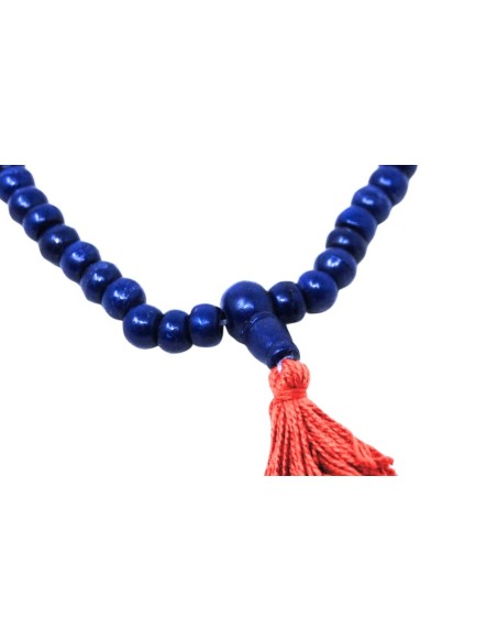 Jamala de hueso esmaltado en morado oscuro 8 mm