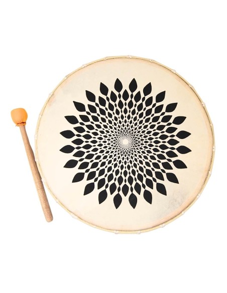 "Tambor chamánico pintado mix" -  42 cm