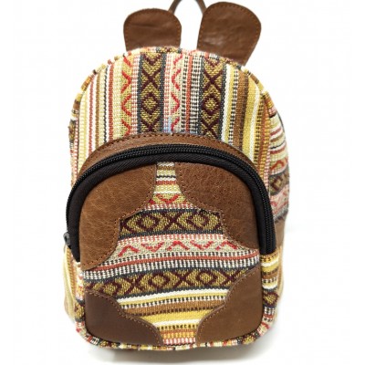 Mochila de cuero y algodón "Rabbit"