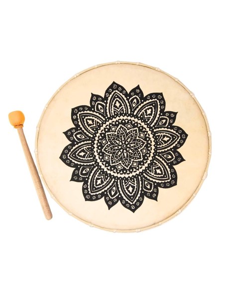 "Tambor chamánico pintado mix" - 30 cm