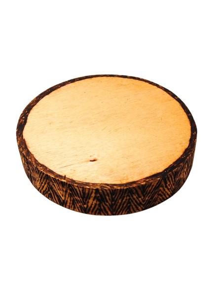 Pandero fluvial "tronco de árbol" 34 cm