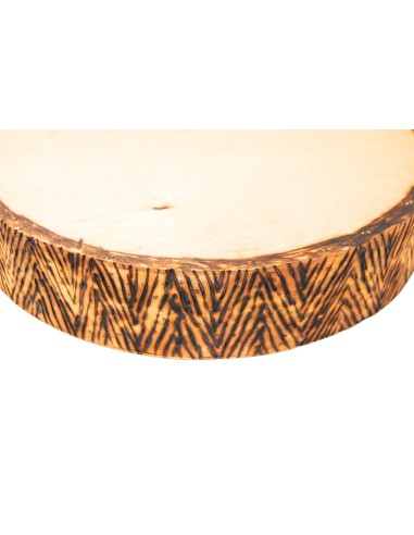 Pandero fluvial "tronco de árbol" 34 cm