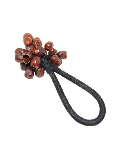 Maraca chamánica de semillas de muñeca