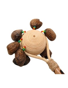 Maraca chamánica semillas/ratán 2