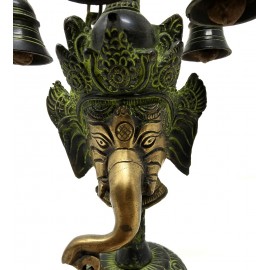 Lámpara Ganesh con campanillas