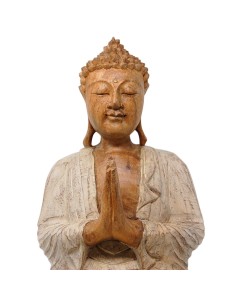 Buda blanco "Pranam Mudra" - 40  cm 2