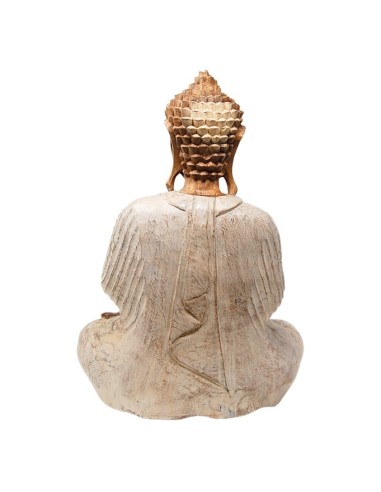 Buda blanco "Pranam Mudra" - 40  cm