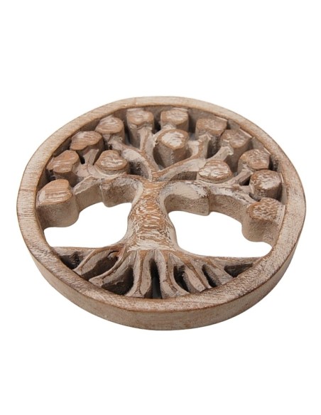 Árbol de la vida - Madera decapada - Colgar- 15 cm