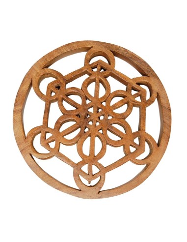 Mandala - Madera colgar. 20 cm