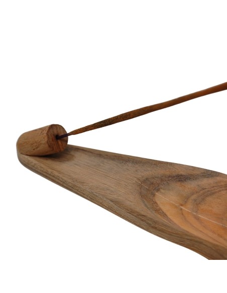 Incensario hoja de madera