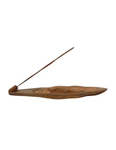 Incensario hoja de madera