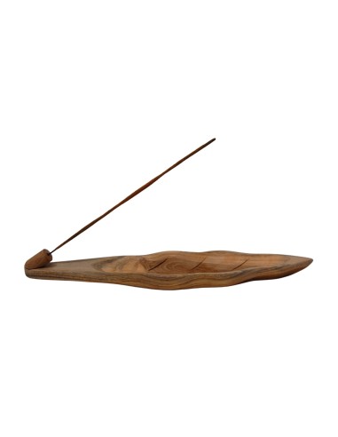 Incensario hoja de madera