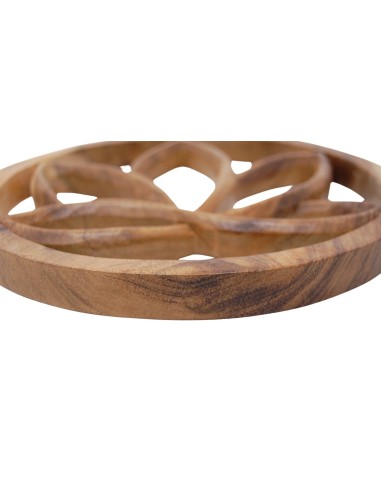 Flor de loto - Madera colgar - 25 cm