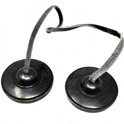 Tingsha bronce oscuro- 5 cms.