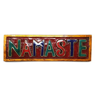 "Namaste" de madera