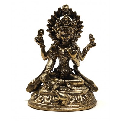 Lakshmi bronce 7 cms.