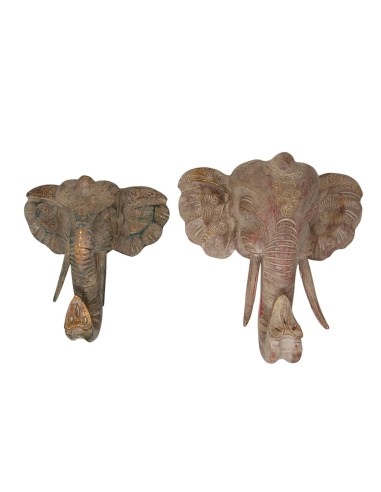 Máscara elefante  (Antique) " Grande" 28 cm.