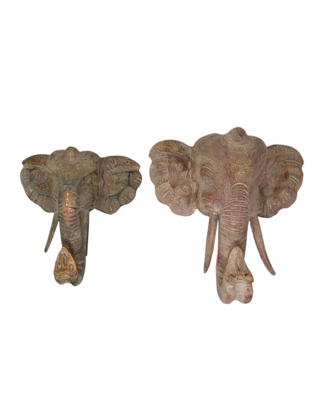 Máscara elefante  (Antique) " Grande" 28 cm.