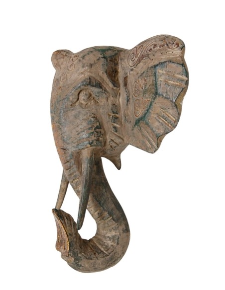 Máscara elefante  (Antique) " Pequeña " 24 cm.