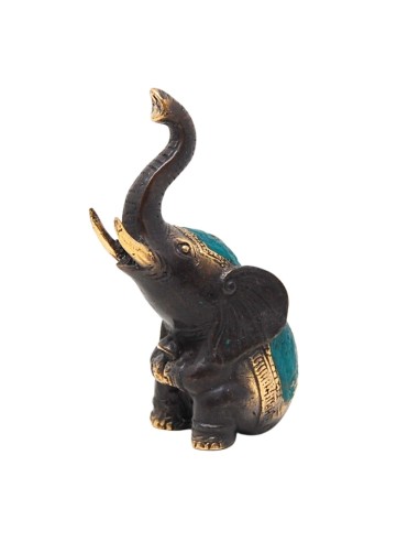 Elefante bronce color - 9 cm